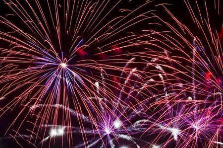 Fireworks dispaly during the New Yearの写真素材