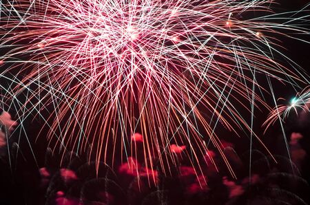 Fireworks dispaly during the New Yearの写真素材