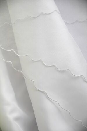 Details of local wedding gown in the Philippinesの写真素材