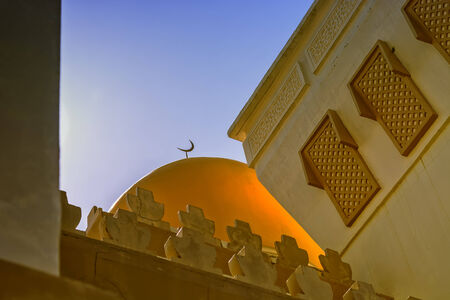 One of the domes in the new grand mosque in Cotobato, Southern Philippinesの写真素材