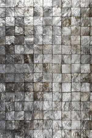 Home panel made of capiz shells