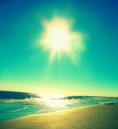 Golden Beach Sunsetの写真素材