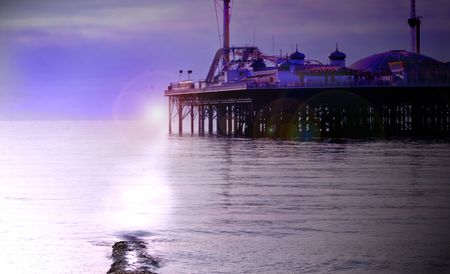 Pier Sunsetの写真素材