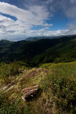 View over the island of San Miguel in the Azores