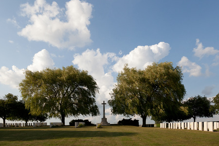 Prowse Point British First World War cemetery near Ploegsteert Wood in Belgiumのeditorial素材