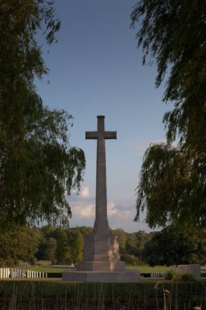 Prowse Point British First World War cemetery near Ploegsteert Wood in Belgiumのeditorial素材