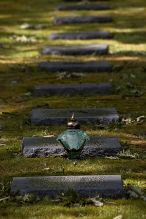 The German World War One war cemetery of Vladslo near Ploegsteert in Belgium and its statues of a grieving mother and fatherのeditorial素材