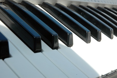 shape and pattern of piano keysの写真素材