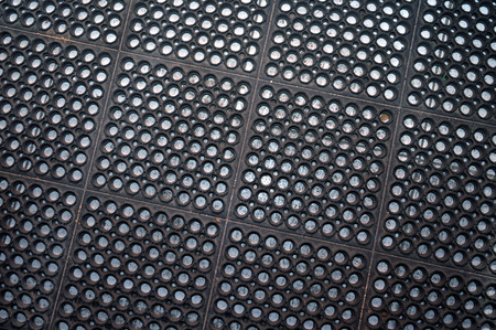 pattern of black rubber matの写真素材