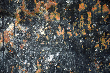 detail textures and patterns of rusty iron plate