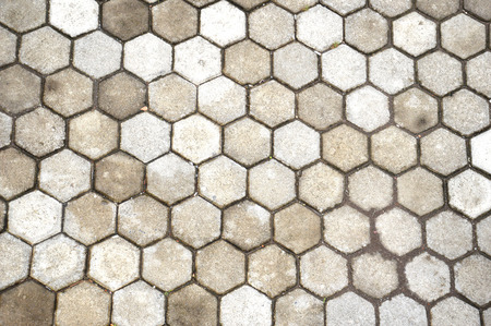 pattern on the paving blockの写真素材