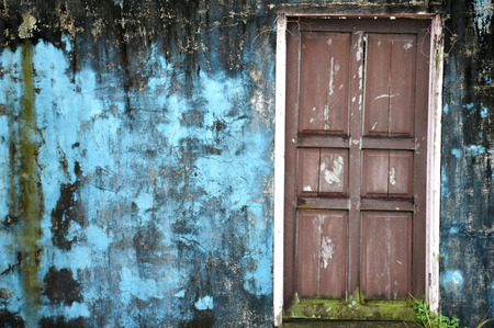old brown wooden doors