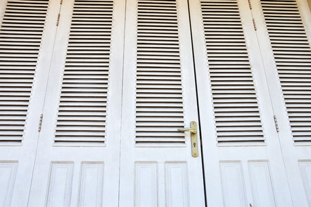 old white wooden doorsの写真素材