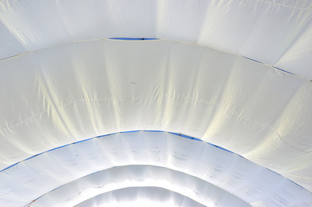 fabric decoration on the wedding tentの写真素材