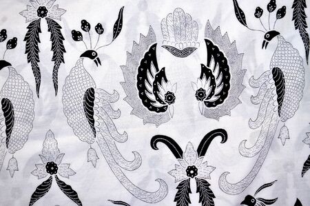 detailed pattern of batik clothの写真素材