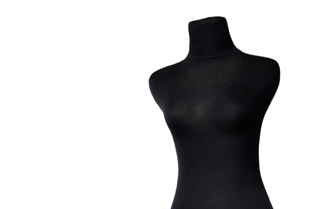 black mannequin on white backgroundの写真素材