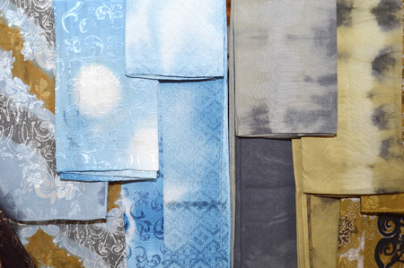 detailed patterns of Indonesia batik clothの写真素材