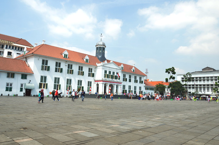 JAKARTA, INDONESIA - AUGUST, 20, 2016 : Fatahilah museum at Kota Tua or Old City in Jakarta, Indonesiaのeditorial素材
