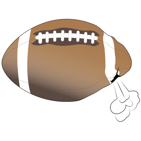 rugby ball leakのイラスト素材
