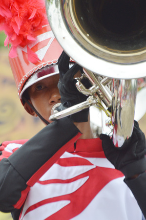 TARAKAN, INDONESIA. 22th January 2017.marching band competition at Don Bosco school Tarakan,...