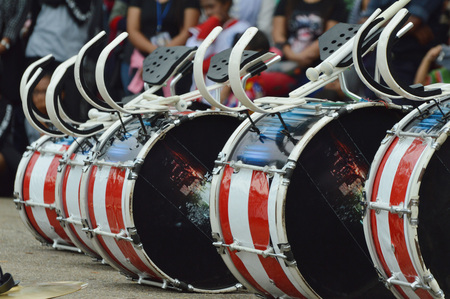 TARAKAN, INDONESIA. 22th January 2017.marching band competition at Don Bosco school Tarakan, Indonesiaのeditorial素材