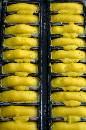 Kue pancung or Broncong, Indonesian traditional cakeの写真素材