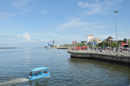 MAKASSAR, INDONESIA. 5th January 2014. Losari Beach Makassar Indonesiaのeditorial素材