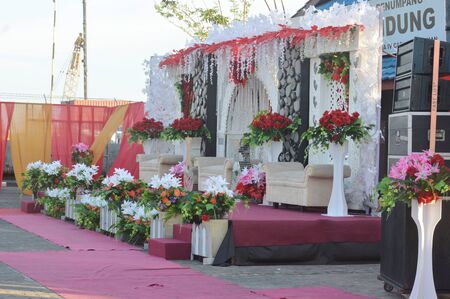 bridal wedding traditional ornament decorationのeditorial素材