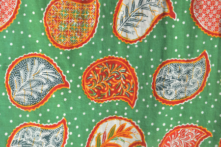 detailed patterns of Indonesia batik clothの写真素材