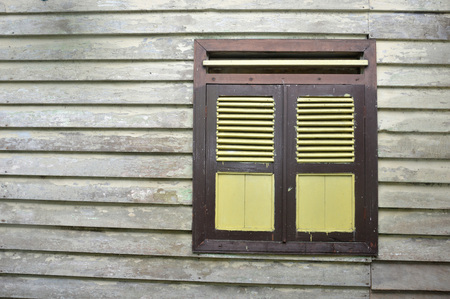 the old wooden windows backgroundの写真素材