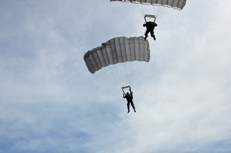 attraction skydiving in the sky