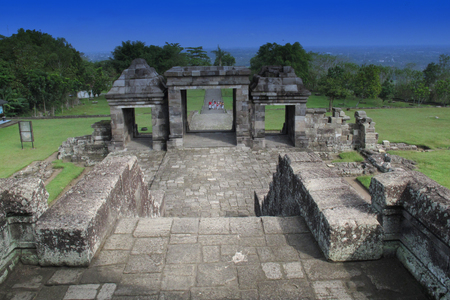 Ratu Boko Temple in Jogjakarta - Indonesiaのeditorial素材