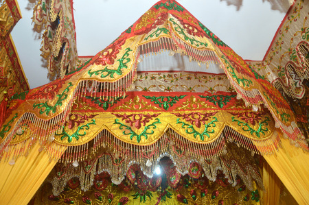 beautiful bridal wedding ornament decorationのeditorial素材