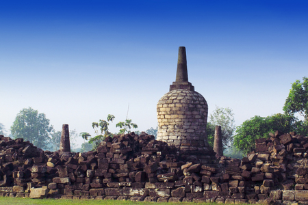 Plaosan Tempel, Buddhist temples inherited from ancient kingdoms in KLATEN - INDONESIAのeditorial素材
