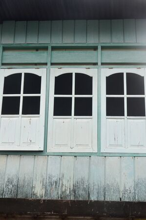 the old wooden windows background