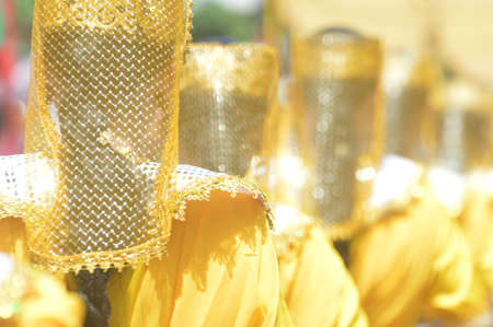 TARAKAN - INDONESIA, 25 July 2018 : Detailed custom of Indonesian dancers in traditional dress. APEKSI 2018 in Tarakan Cityのeditorial素材