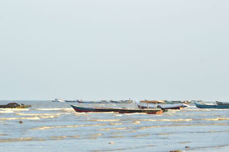 patterns of tidal currents on the beachの写真素材
