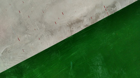 texture and pattern on green and white cement old wall
