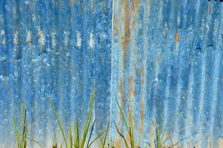 old zinc roofl background