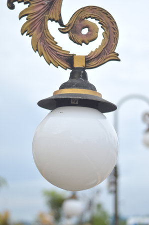 park light poles with etnic ornaments