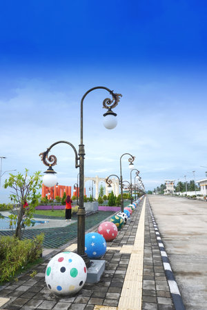 Discover the famous landmark. Ideal for tourism, travel, and vacation needs. A great visual for coastal destinations, holiday adventures, and tropical getaways.の写真素材