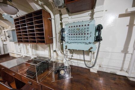 HMS Belfast is a Town-class light cruiser that was built for the Royal Navy.のeditorial素材