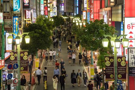 Shibuya Scramble is known for its busiest crossroads in the worldのeditorial素材