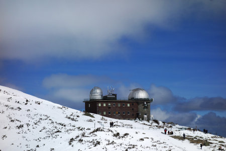 Observatory at SkalnatÃ© Plesoのeditorial素材