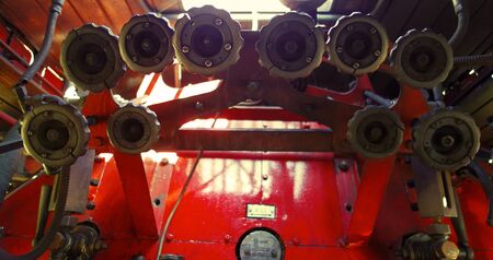 Steam locomotive interior
