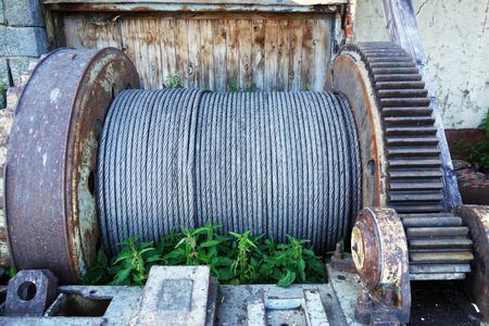Old Rope Winchの写真素材