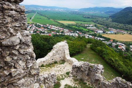 View of surroundings from Brekov Castleの写真素材