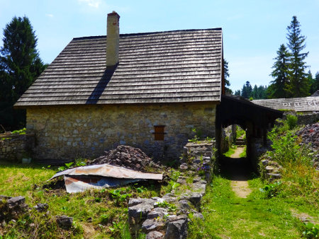 Cultural monument, KlÃ¡Å¡torisko, Slovakiaのeditorial素材