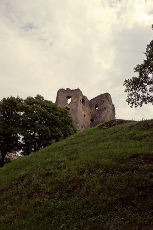 Ruins of Brekov Castle, Slovakiaのeditorial素材
