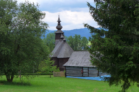 Open Air Museum, Stara Lubovna, Slovakiaのeditorial素材